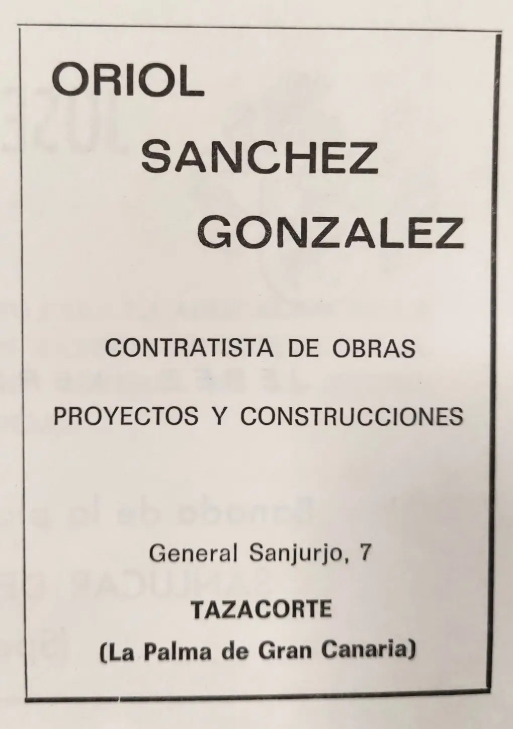 Publicidad La Palma, 1971